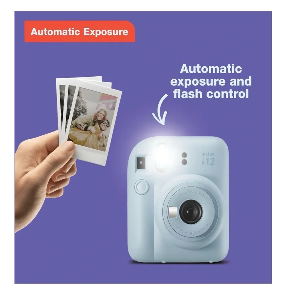 Fujifilm Instax Mini 12 Camera - Pastel Blue - NEW IN BIX
